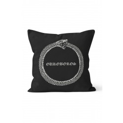 K-932 Ouroboros Yılan Çift Tarafı Baskılı Kırlent Kılıfı