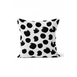 K-953 Siyah Benekler Çift Tarafı Baskılı Kırlent Kılıfı K-953 Siyah Benekler Çift Tarafı Baskılı Kırlent Kılıfı