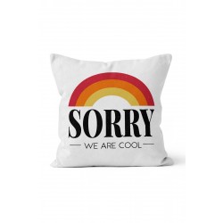 K-960 Sorry We Are Cool Çift Tarafı Baskılı Kırlent Kılıfı K-960 Sorry We Are Cool Çift Tarafı Baskılı Kırlent Kılıfı