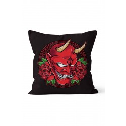 K-968 Şeytan ve Güller Çift Tarafı Baskılı Kırlent Kılıfı K-968 Şeytan ve Güller Çift Tarafı Baskılı Kırlent Kılıfı