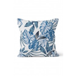 K-981 Tropikal Mavi Yapraklar Çift Tarafı Baskılı Kırlent Kılıfı K-981 Tropikal Mavi Yapraklar Çift Tarafı Baskılı Kırlent Kılıfı