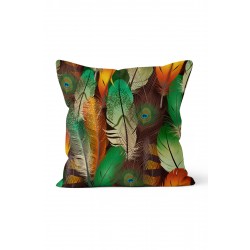 K-984 Tropikal Turuncu Yeşil Yapraklar Çift Tarafı Baskılı Kırlent Kılıfı K-984 Tropikal Turuncu Yeşil Yapraklar Çift Tarafı Baskılı Kırlent Kılıfı