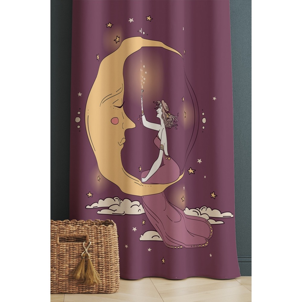 Lady Moon Tek Kanat Fon Perde Lady Moon Tek Kanat Fon Perde